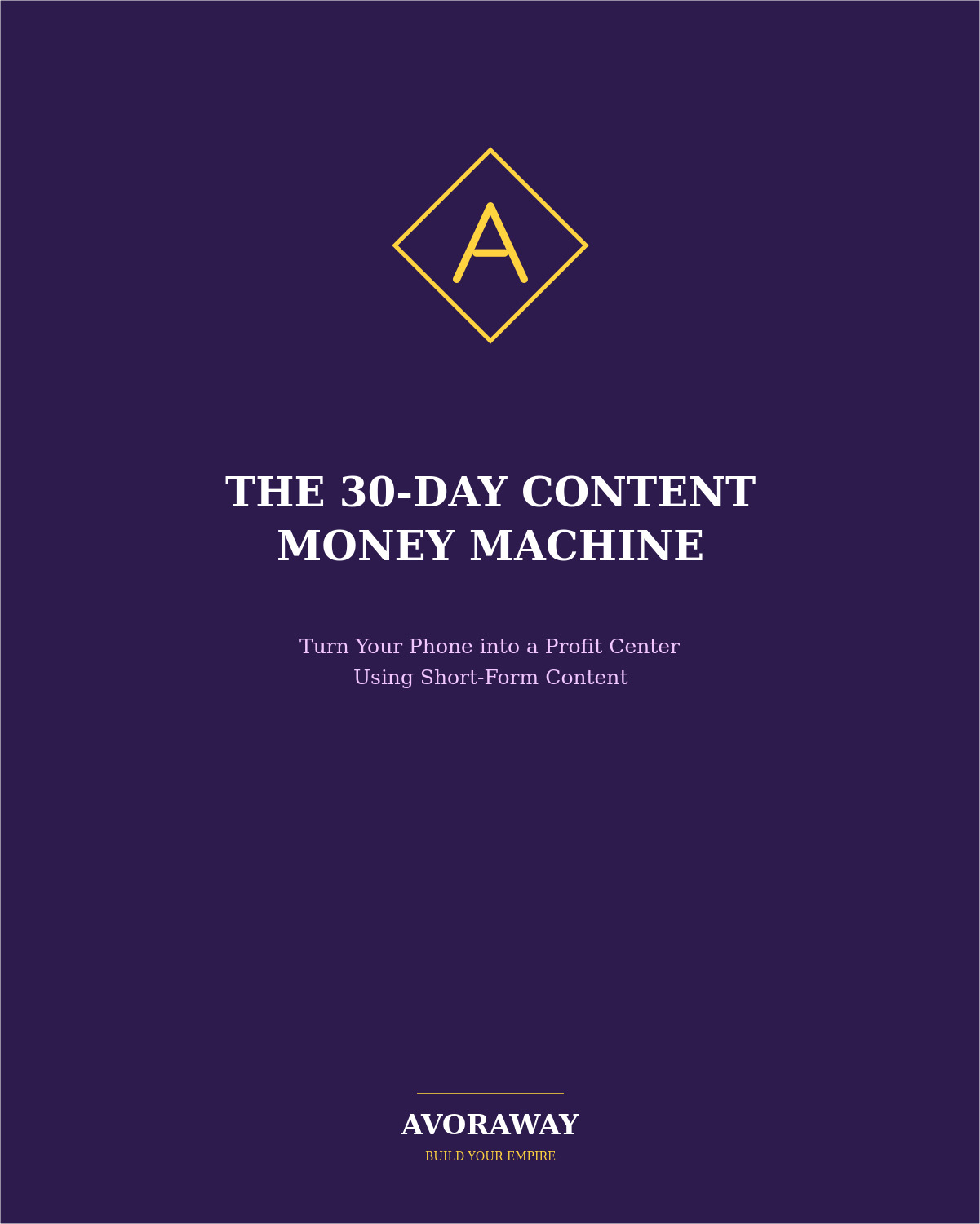The 30-Day Content Money Machine