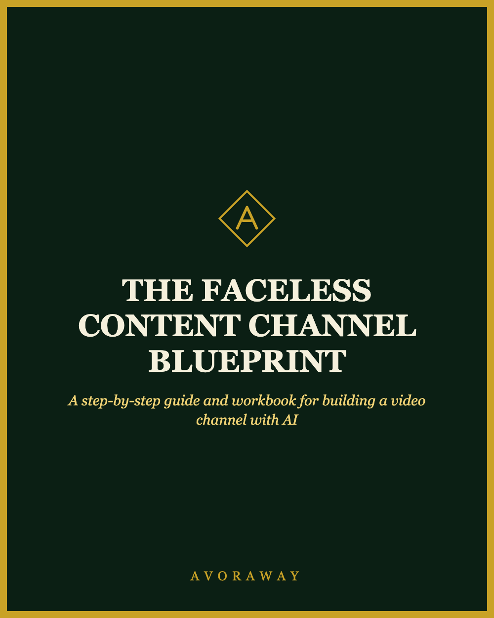 The Faceless Content Channel Blueprint