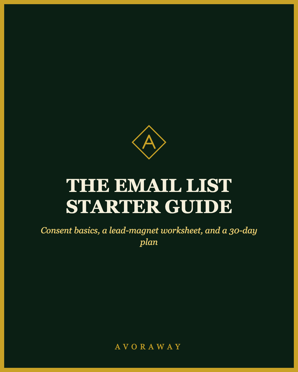 The Email List Starter Guide